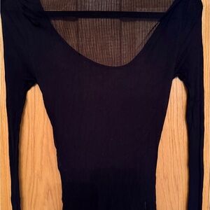 Zara Black Long Sleeve Women's Top